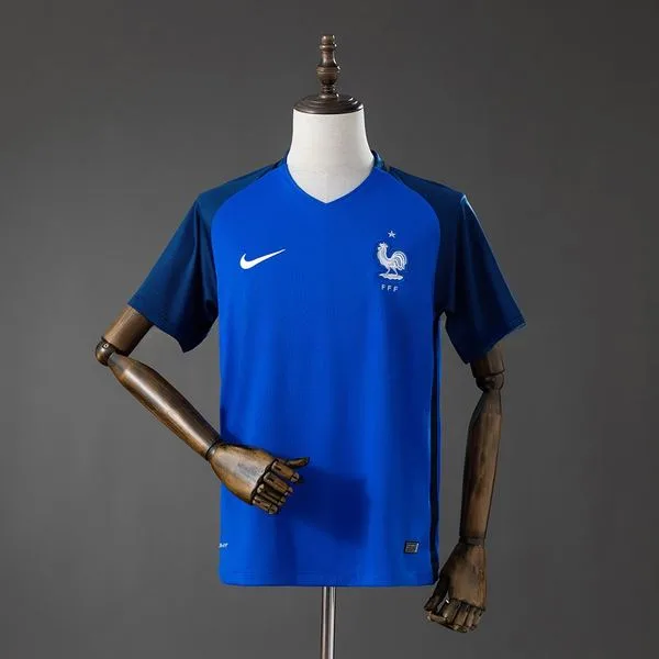 Camiseta de fútbol Francia 2016 LOCAL MANGA CORTA VERSION FAN
